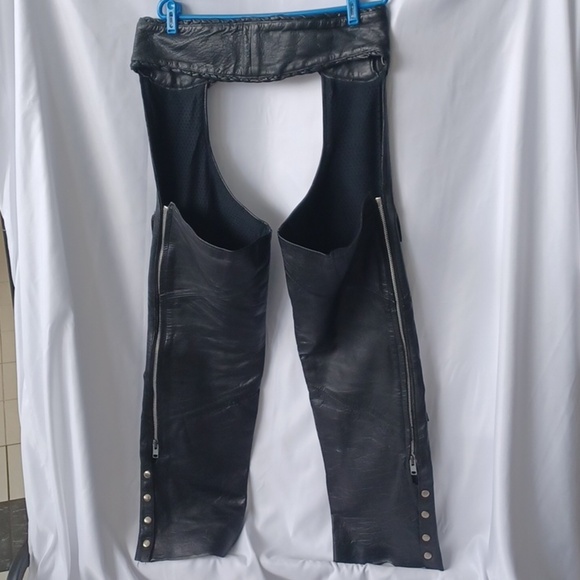 Highway One Vintage Leather Chaps, Y2K - Picture 4 of 10